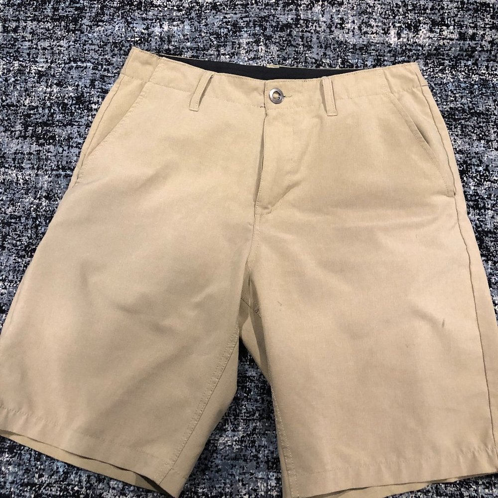 VOLCOM SURF N TURF MEN'S SHORTS - KHAKI/SIZE 30